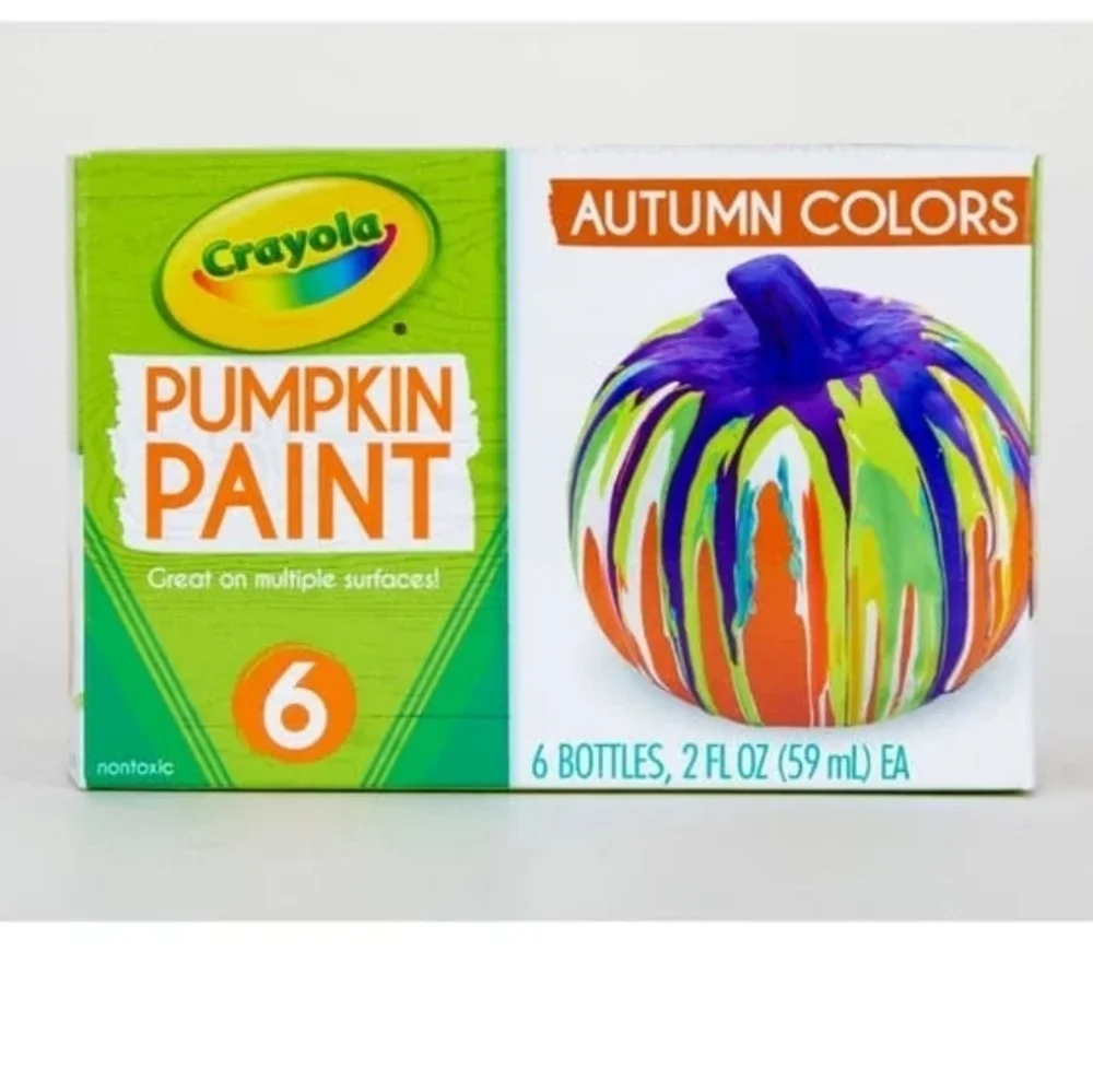 2 Pumpkin Carving Kits, 1 Push In Kit,  and A 6pc Crayola Pumpkin Paint Set